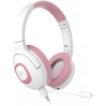 Наушники гарнитура накладные проводные Sades SA-724 Shaman Pink (sa724pkj)