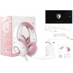Наушники гарнитура накладные проводные Sades SA-724 Shaman Pink (sa724pkj)