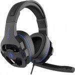 Наушники гарнитура накладные проводные Sades SA-726 Ppower Black/Blue (sa726blj)