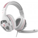 Наушники гарнитура накладные проводные Sades SA-726 Ppower White/Pink (sa726wpj)