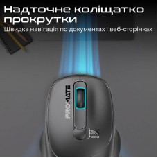 Мышь Wireless Promate UniGlide Black