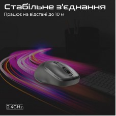 Мышь Wireless Promate UniGlide Black