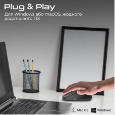 Мышь Wireless Promate UniGlide Black