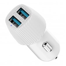 АЗУ Promate Voltrip-Duo 2USB 2.4A White